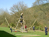 Free-standing flagpole