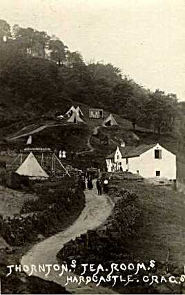 Thorntons Tea Rooms, a popular spot for passing walkers,